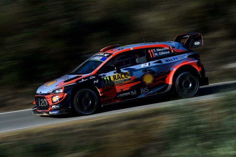 Thierry Neuville y Nicolas Gilsoul, en el Hyundai i20 Coupe WRC.