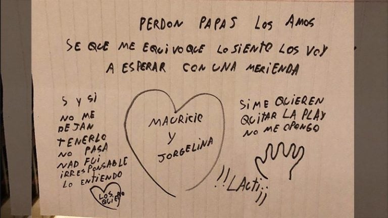 Un nene compro un conejo a escondidas y se arrepintió con una tierna carta a sus padres