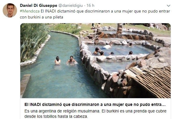 Daniel Di Giuseppe, delegado del Inadi en Mendoza.