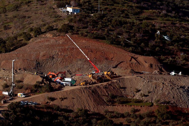 Zona donde se realizaron las tareas de rescate dentro de la finca (Photo by JORGE GUERRERO / AFP)