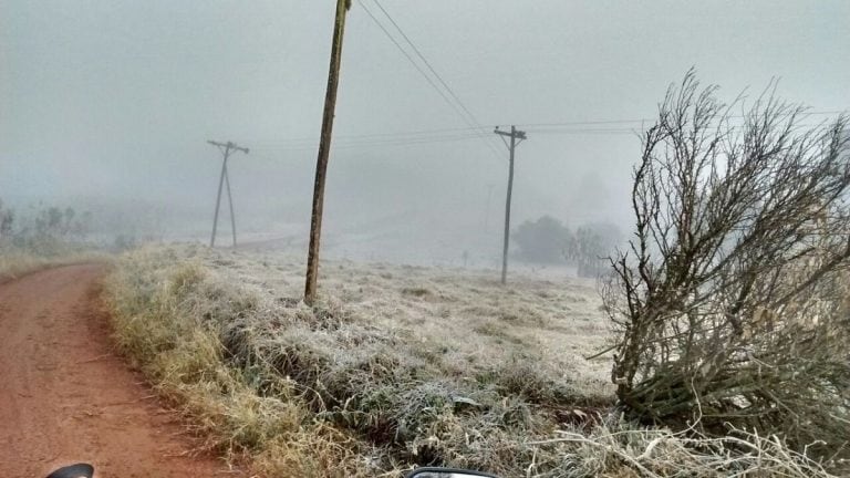 Las temperaturas de este sábado andarán por bajo 0ºC en las zonas bajas del centro provincial donde se pronostican mínima de -1ºC y -3ºC. (CIMECO)