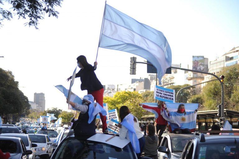 Marcha 17A: masiva concentración en el Obelisco (Foto: Federico Lopez Claro)