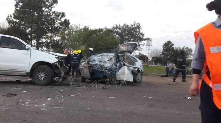 Dramático accidente en Lavalle. (Foto: El Litoral)