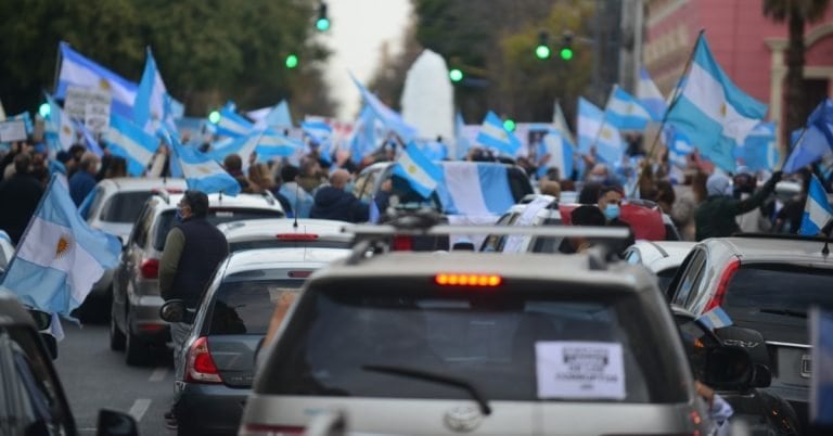 Caravana "por la Justicia y la Libertad" en Córdoba. Foto: José Hernández