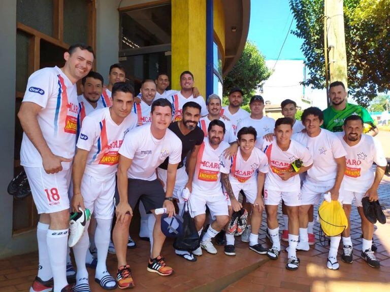 Fútbol solidario en Andresito.