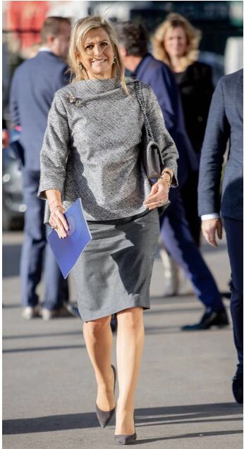 Elegante y con mucho glamour: el sofisticado look que eligió Máxima Zorreguieta