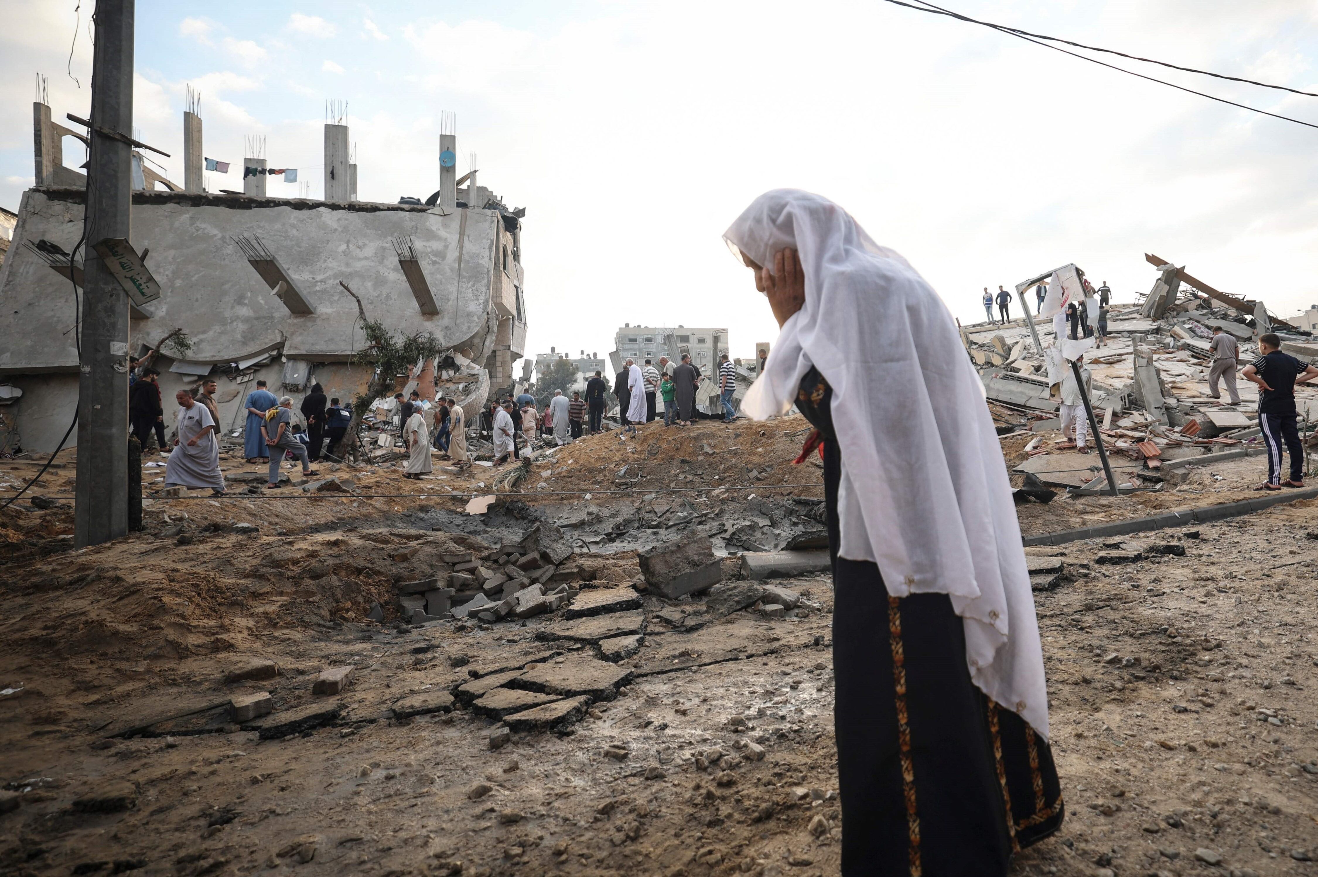 Así está un sector en Franja de Gaza.