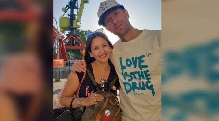 Carolina Velarde, la salteña suertuda que conoció a Chris Martin.