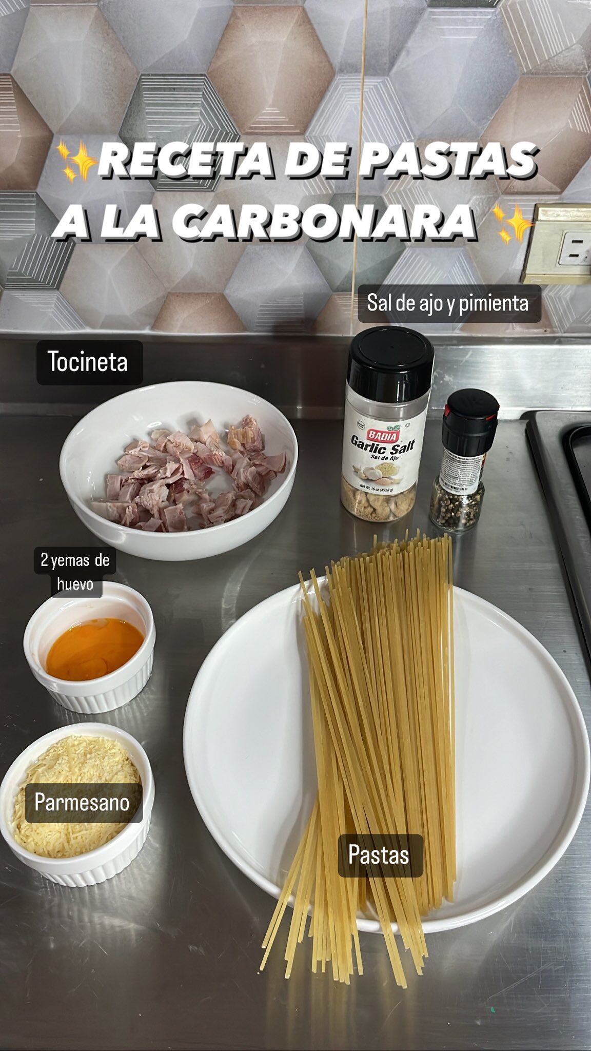 Receta viral de pasta a la carbonara