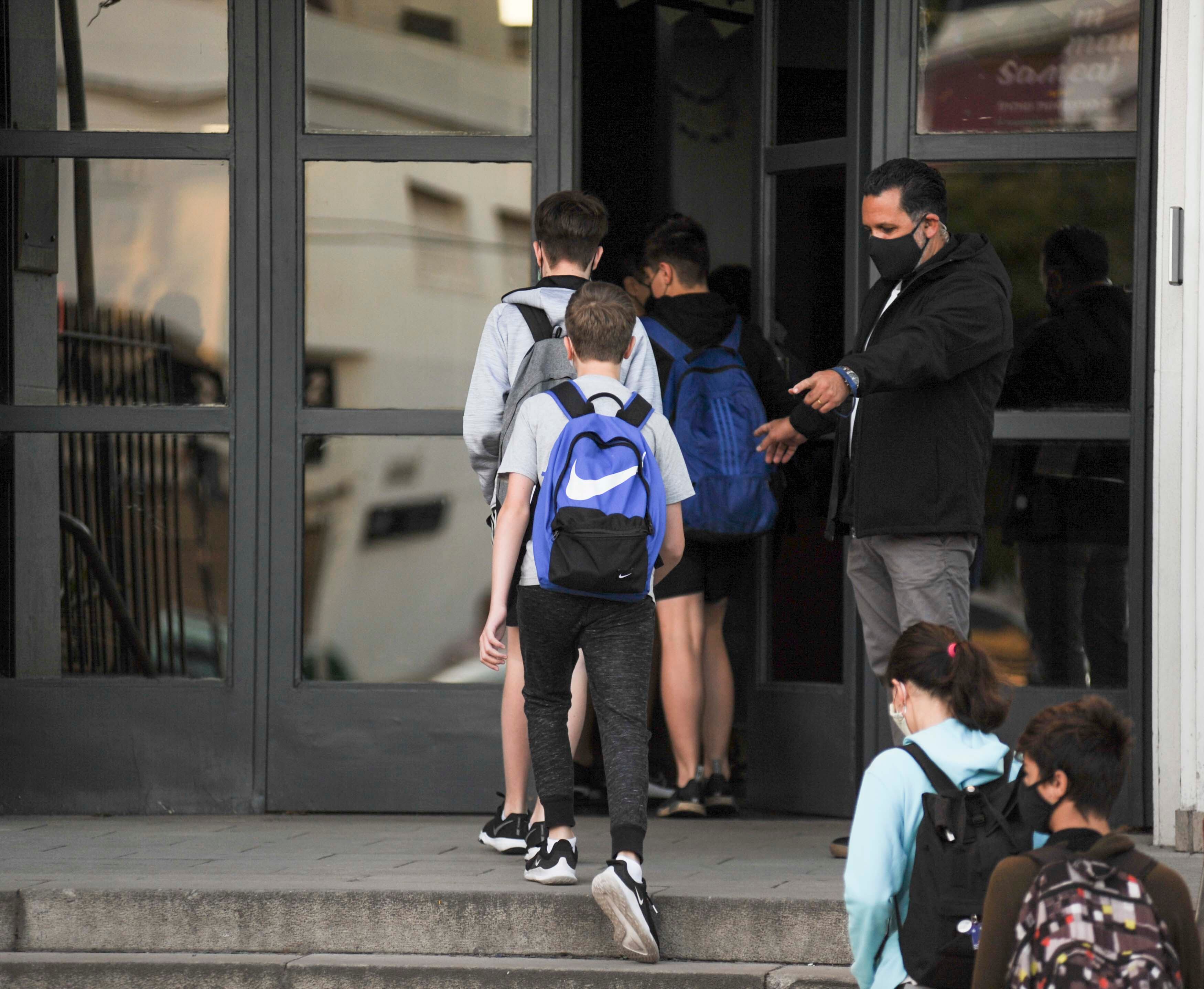 Clases presenciales en la Ciudad de Buenos Aires (Foto: Federico Lopez Claro)
