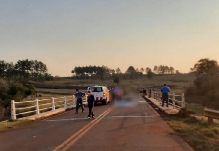 Accidente fatal sobre el arroyo Persiguero en Santa María.