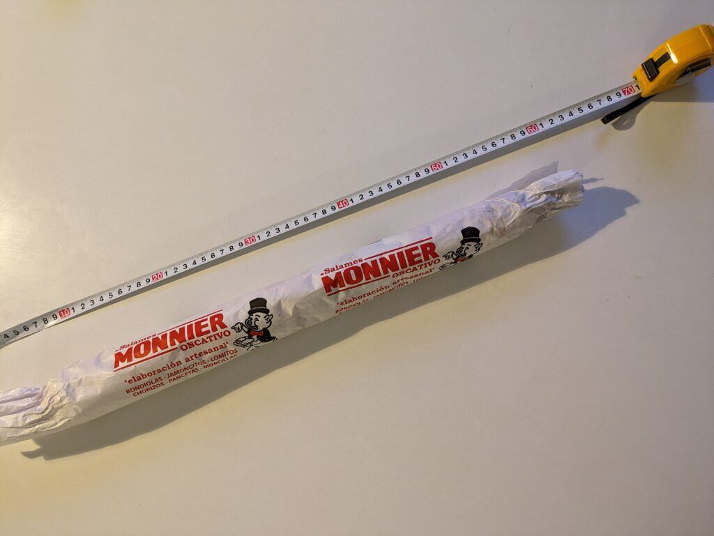 El salame XL de Monnier.