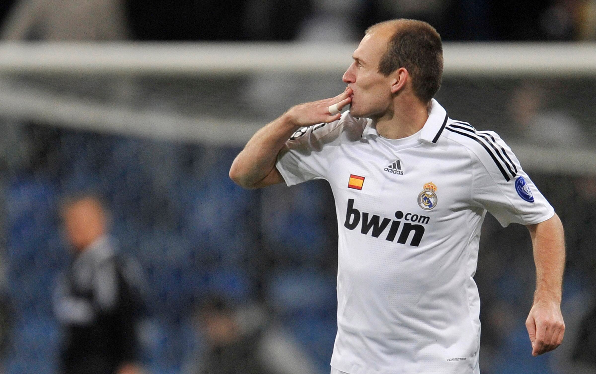 Arjen Robben, en su paso por el Real Madrid.