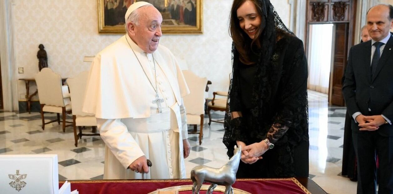 El encuentro de Victoria Villarruel con el papa Francisco