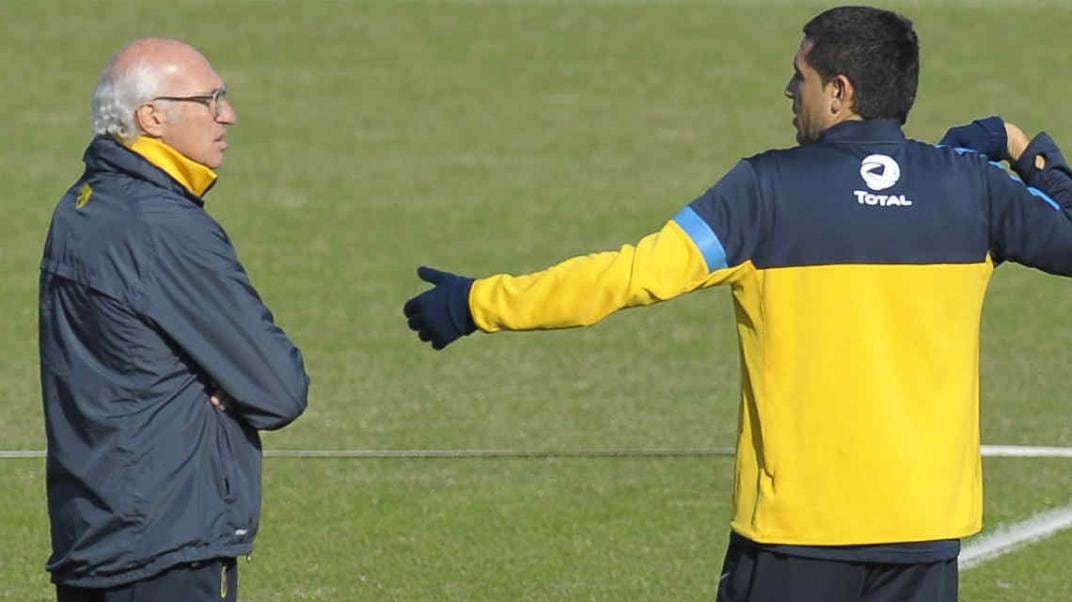 Juan Román Riquelme y Carlos Bianchi volverán a verse las caras en la cancha de Boca. 