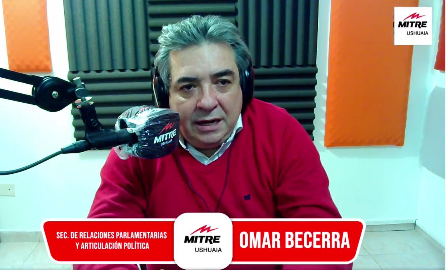 Omar Becerra en Radio Mitre Ushuaia