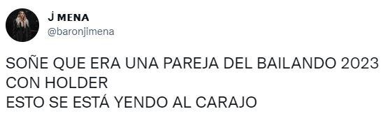 El sueño de Jimena Barón con Tomás Holder.