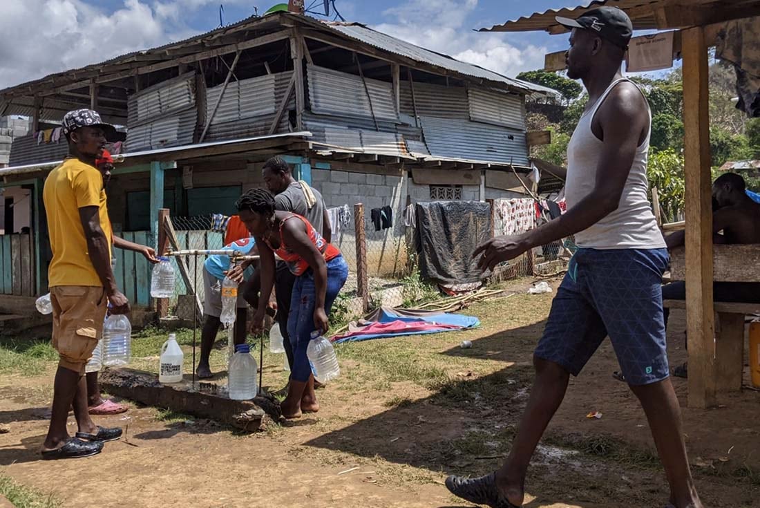 Bajo Chiquito, la comunidad panameña donde recalan los migrantes.