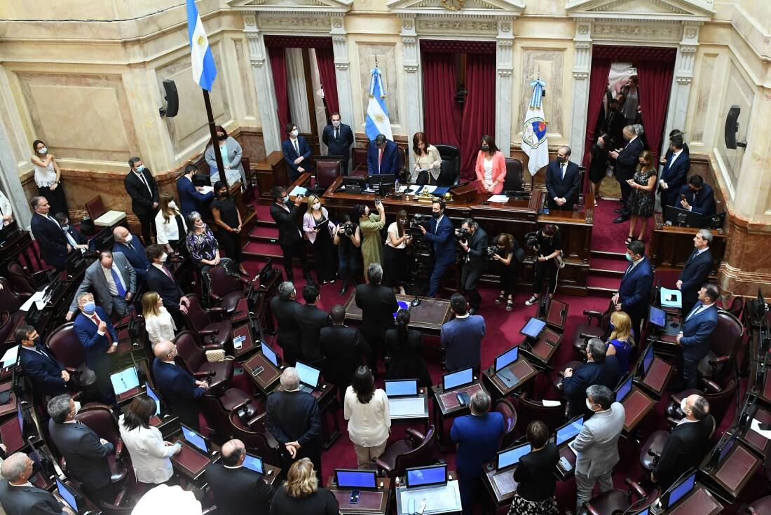 Una de las últimas sesiones del Senado (Foto: Comunicación Senado)