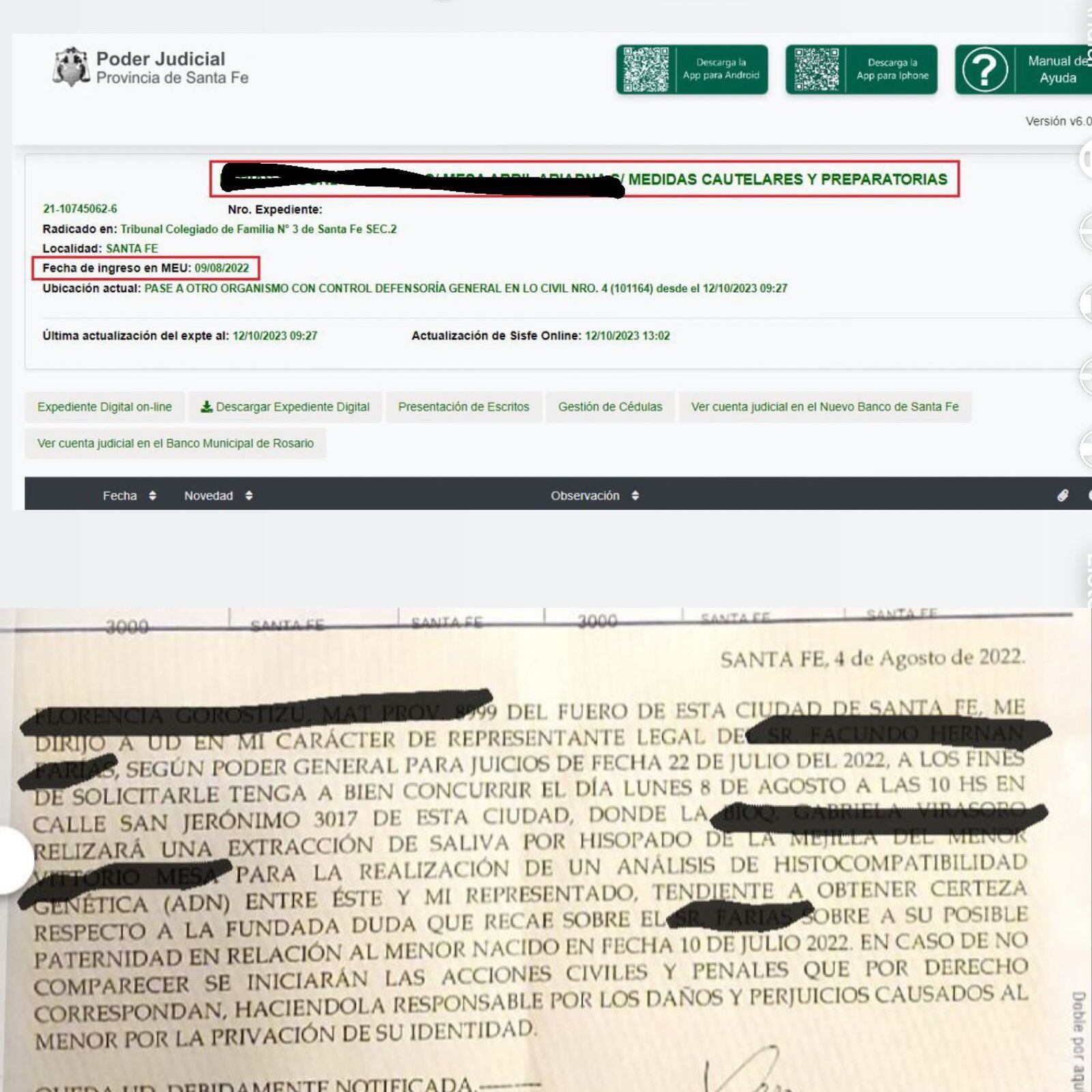 Facundo Farías y Abril, su ex novia, cruzaron acusaciones