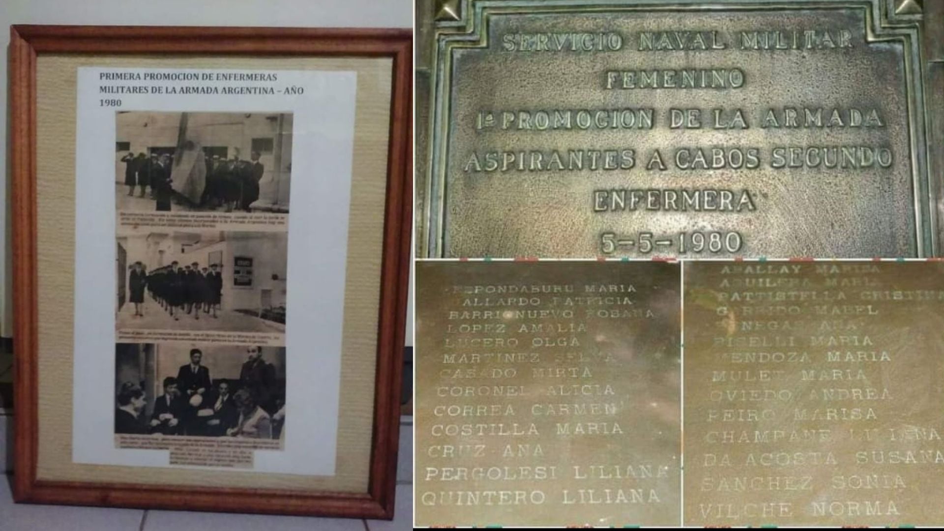 Fue parte de la primera promoción de mujeres militares de la Armada Argentina.