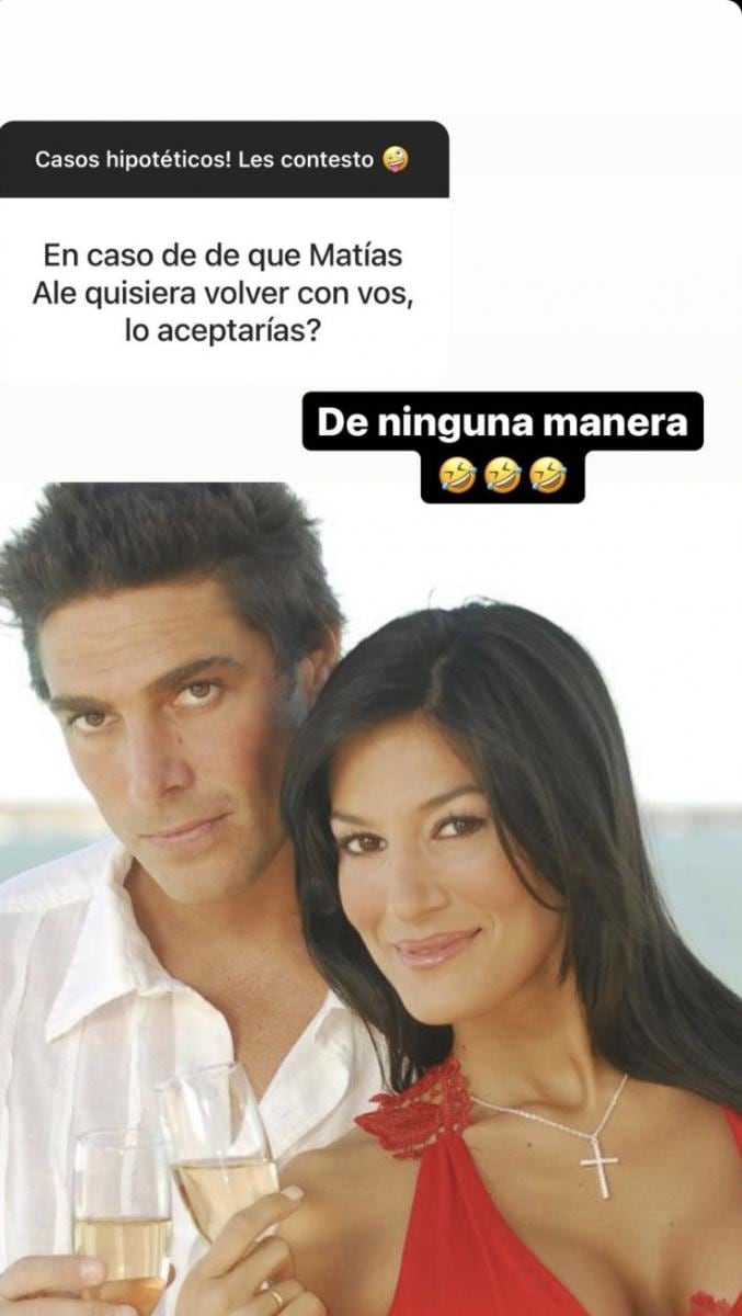 Silvina Escudero respondió que no volvería con Matias Alé.. (Foto: Instagram @/escuderosilvina