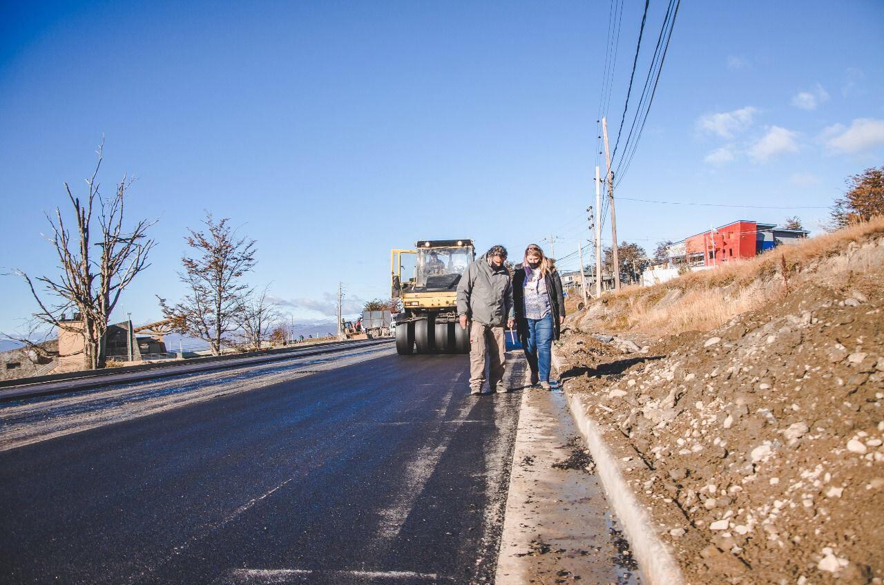 Se recorrieron las obras del Barrio de Andorra.