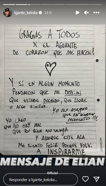 Las nuevas cartas que escribió L-Gante mientras está preso