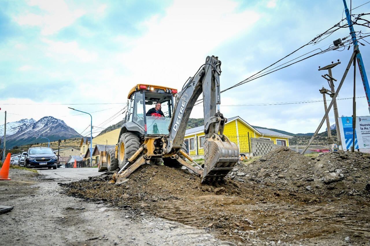 Más obras de repavimentación en Ushuaia