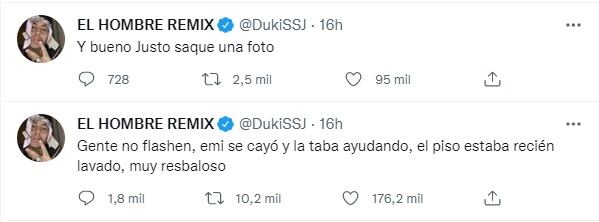 Los comentarios sarcásticos de Duki tras confirmar su romance con Emilia Mernes.