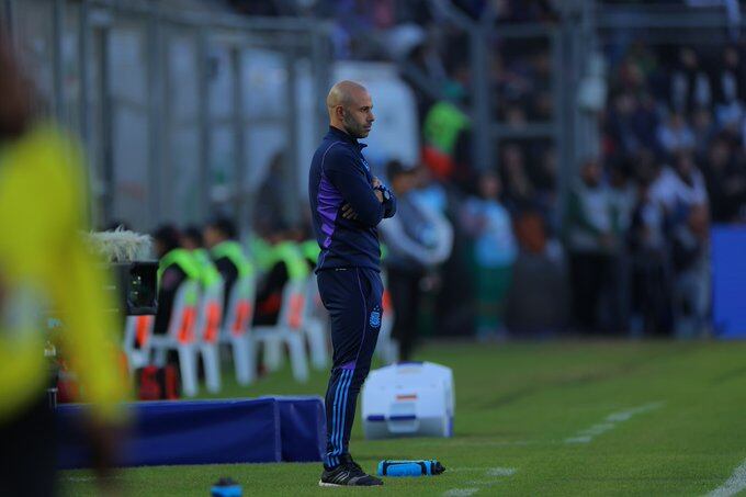 Javier Mascherano, entrenador de la selección argentina Sub 20. Foto: Prensa AFA.