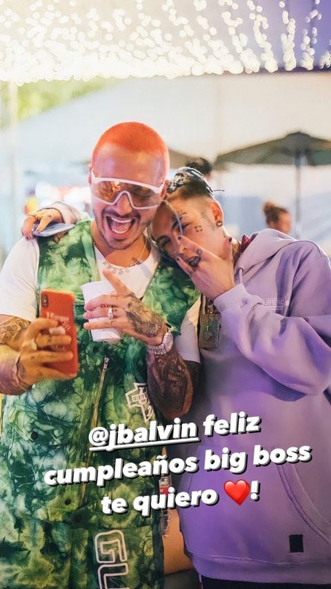 Khea saludó a J Balvin por su cumpleaños. (Instagram)