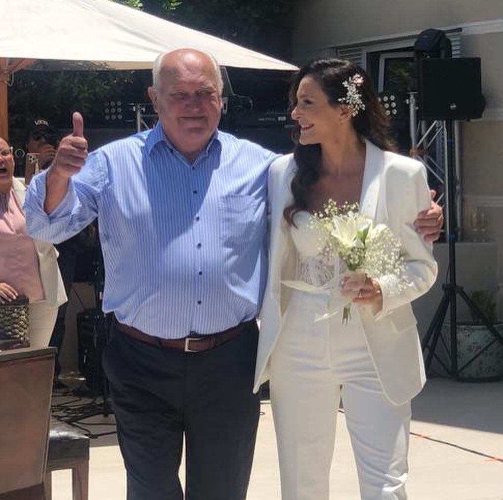 La ídola del hockey sobre césped compartió la boda con su padre René Aymar.