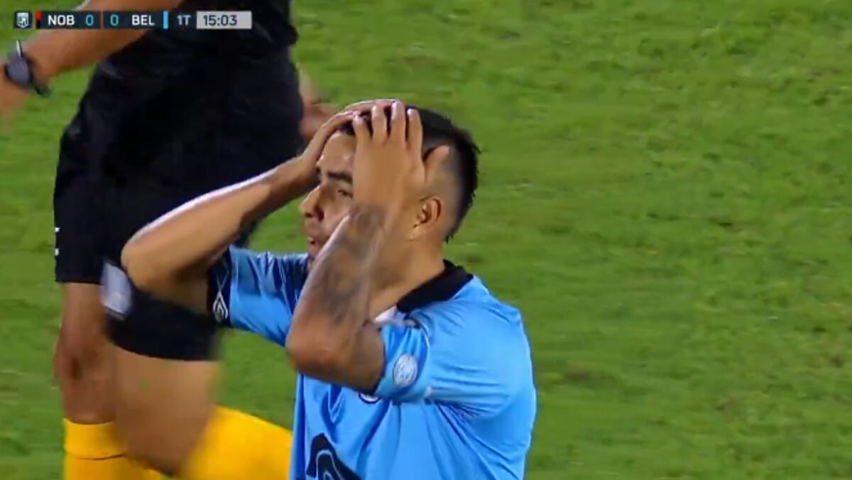 Belgrano se chocó con Keylor Navas, el experimentado arquero de Newell’s, en el primer tiempo