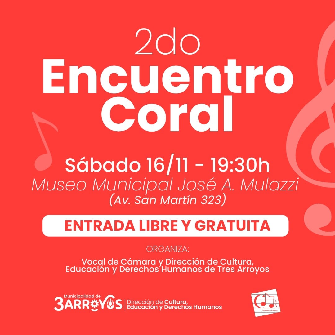 2º Encuentro Coral en el Museo Mulazzi de Tres Arroyos