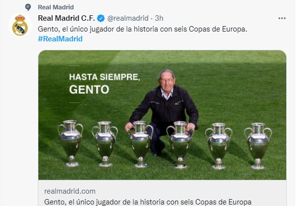 La despedida oficial que le ofreció el Real Madrid a una de sus leyendas.