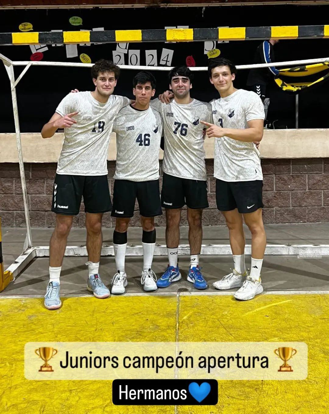 Stefano "Piru" Schiavoni jugador de Arroyito en el handball de General Paz Juniors