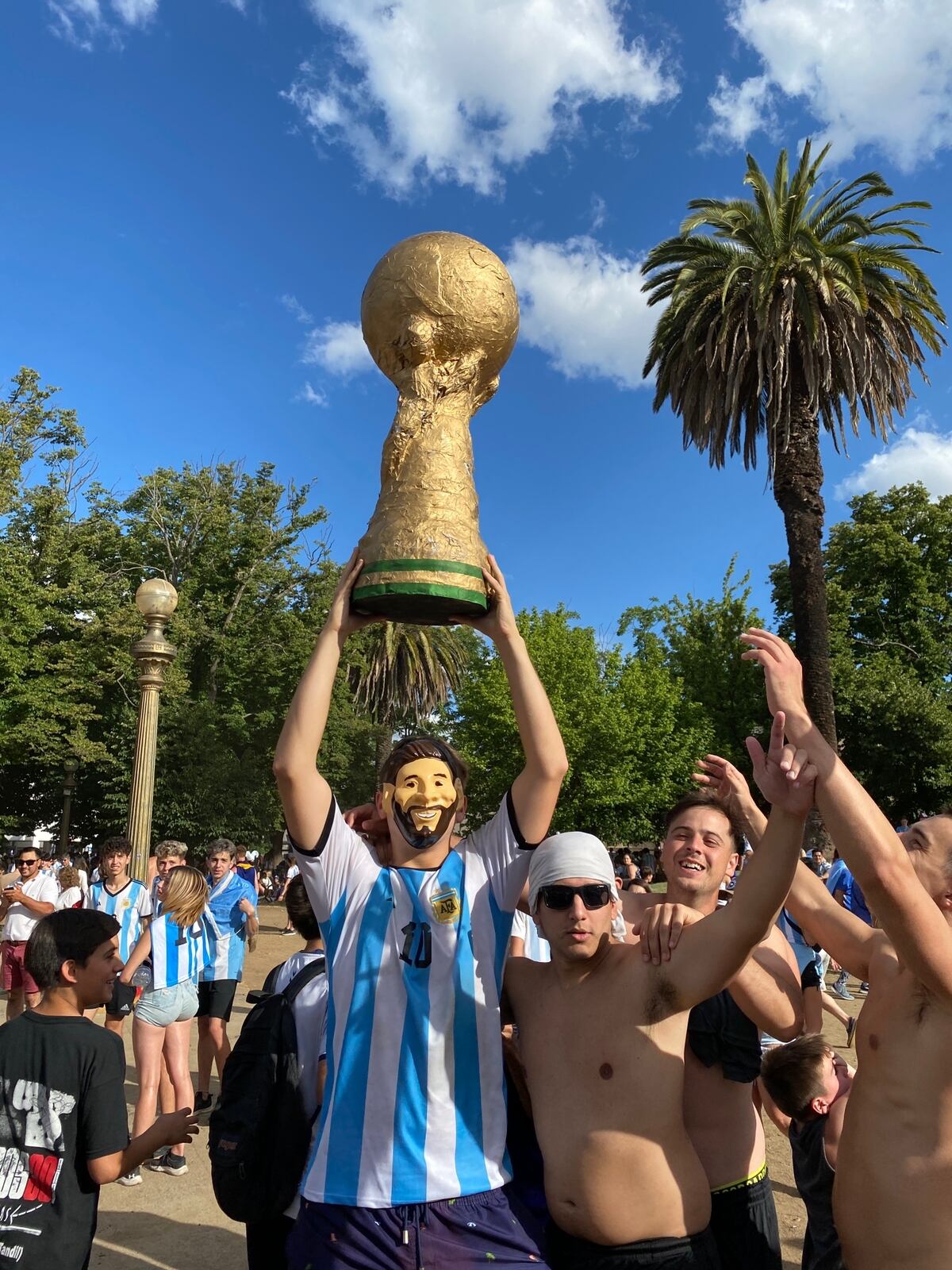 Así fueron los festejos en Tandil tras la consagración de Argentina.