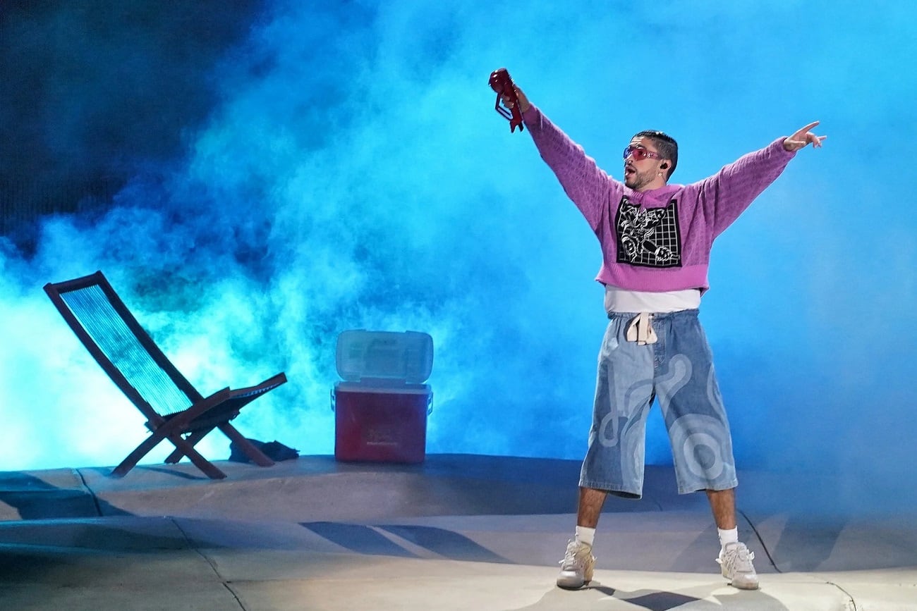 Bad Bunny volvió a tocar en Argentina y llenó el estadio de Vélez. Repite este sábado. (Gentileza Clarín).