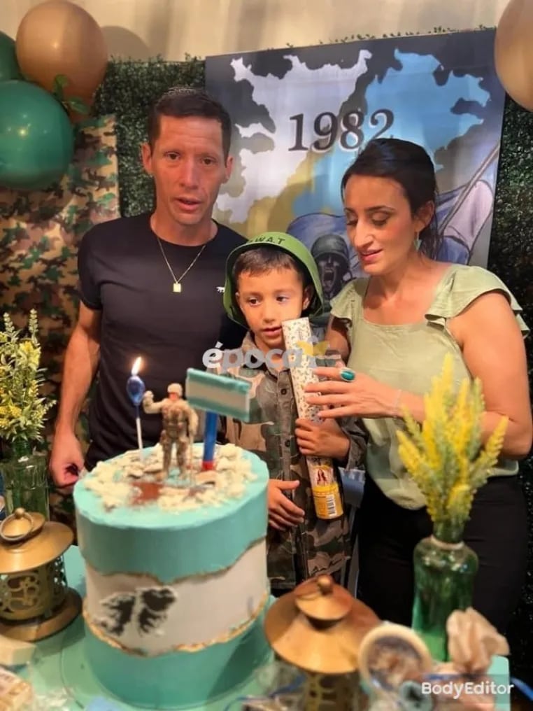 Mateo, el pequeño correntino que festejó sus 6 años con una temática que sigue a su “corazón malvinero”.