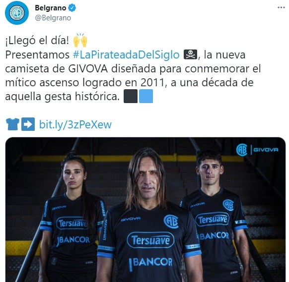 La pirateada del siglo. En redes sociales presentaron la nueva camiseta .