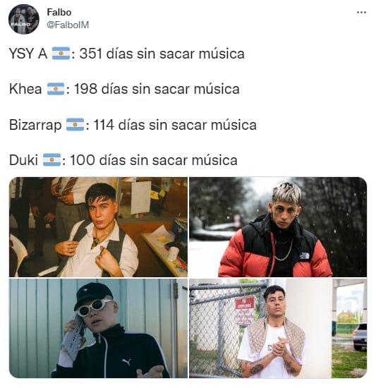 El récord de Duki y Bizarrap: ¿cuántos días llevan sin sacar música?