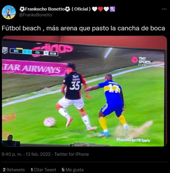 La reacción de los usuarios al ver la cancha de Boca