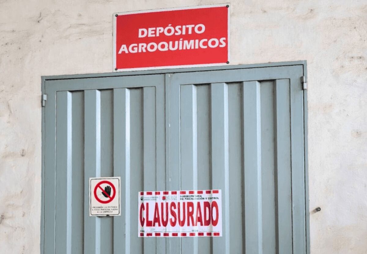 Clausuraron un depósito de agroquímicos en Córdoba: la explicación del Gobierno