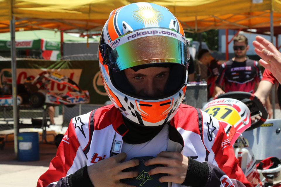 Fausto Arnaudo piloto karting Arroyito