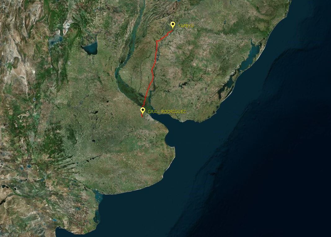 Carlos Montiel recorrió junto a Pampa y Sombra, los 700 km que lo separaban de Yapeyú.