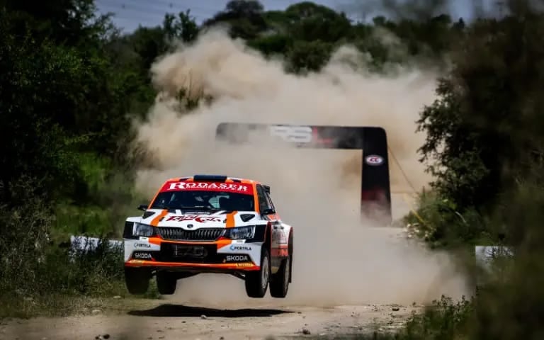 El Skoda Fabia de Scuncio, vencedor en el tercer capítulo del RallySprint Latam.