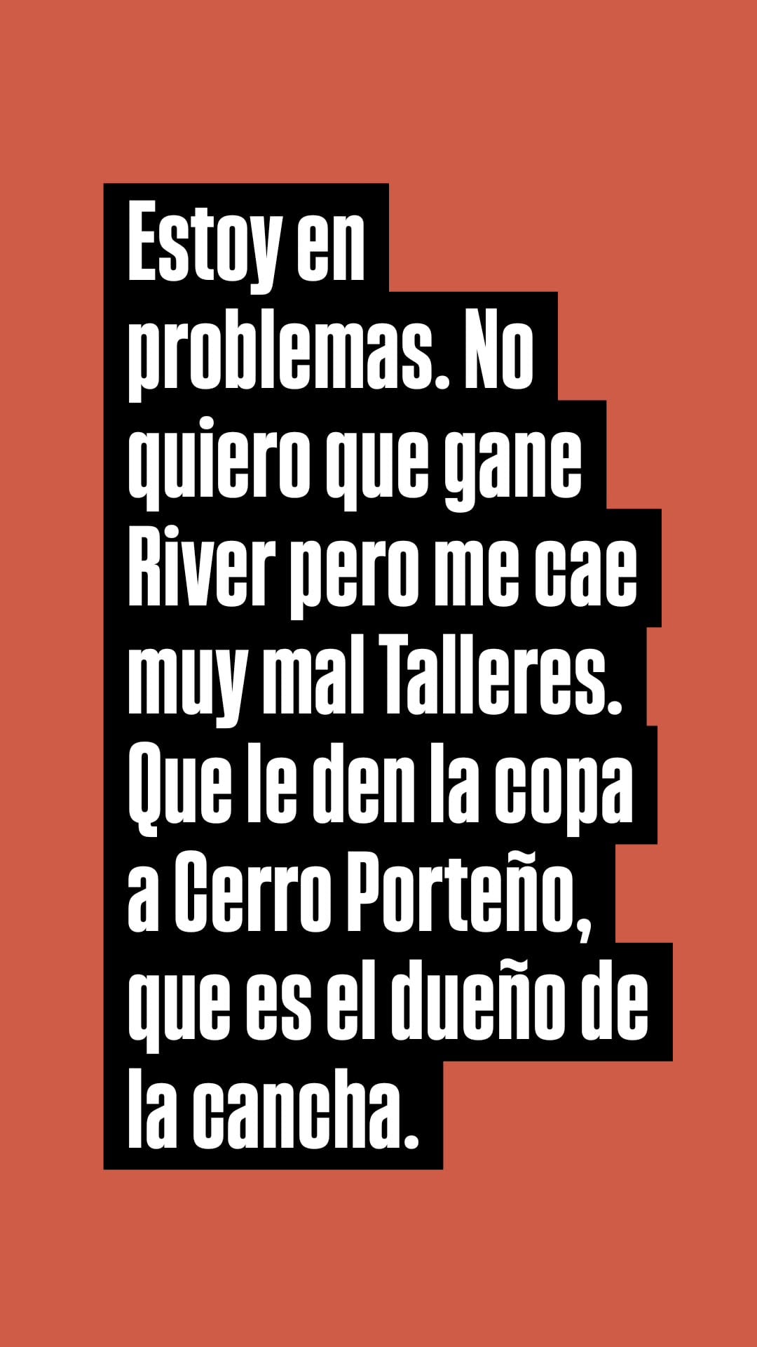 El polémico posteo de Pablo Carroza sobre la final entre Talleres y River.