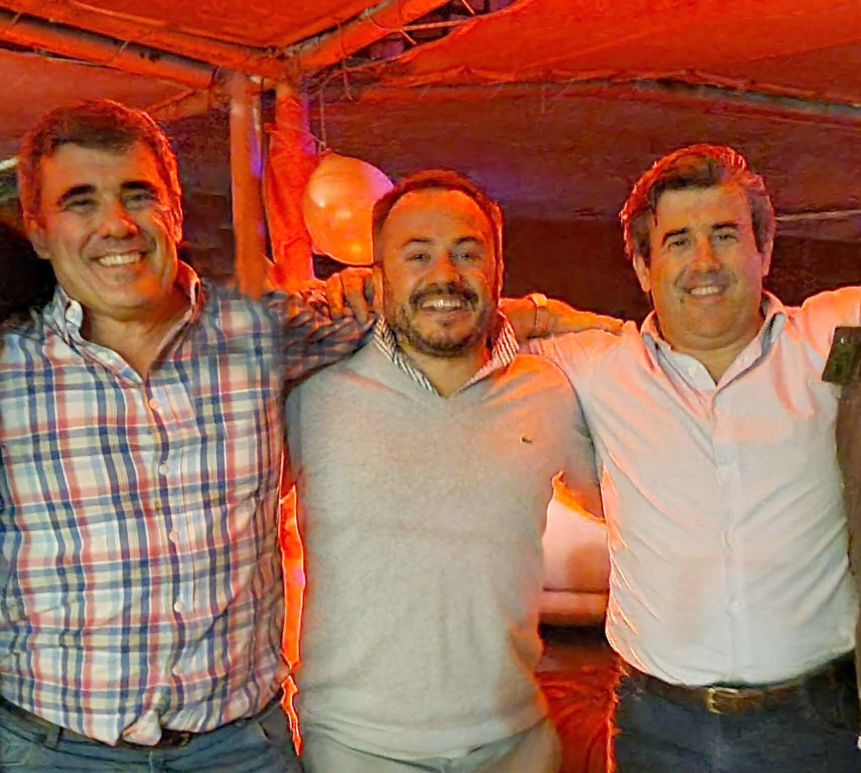 Julio Gamarci, Cristian Vital y Andrés Gamarci.