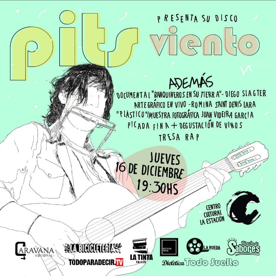 El cantante local Pits presenta su  primer disco en el Centro Cultural La Estación